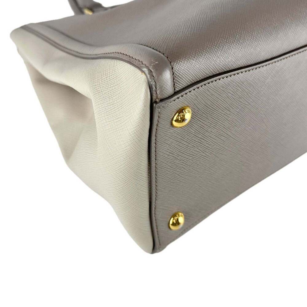 PRADA Gray Leather Shoulder Bag - Picture 8 of 13